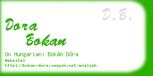 dora bokan business card